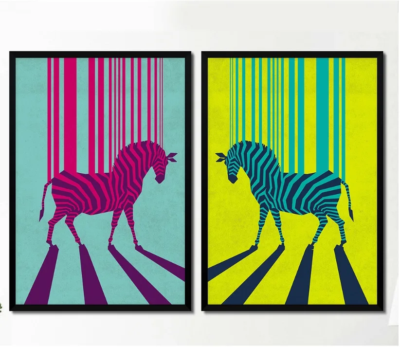 Картина Зебра Штрих Код Купить