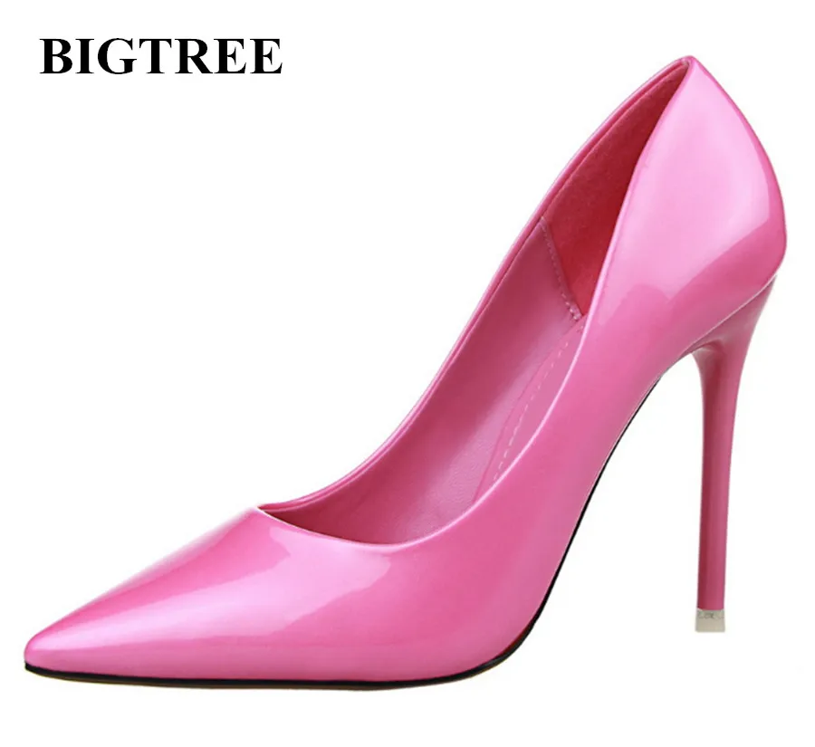 

BIGTREE Wholesale 2017 Europe New Sexy Stiletto High Heels Women Shoes Pumps Shoes Female Woman Pointed toe Party Shoes