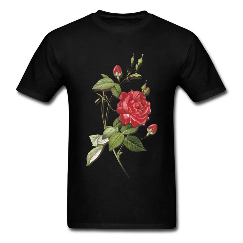 black and red rose shirt