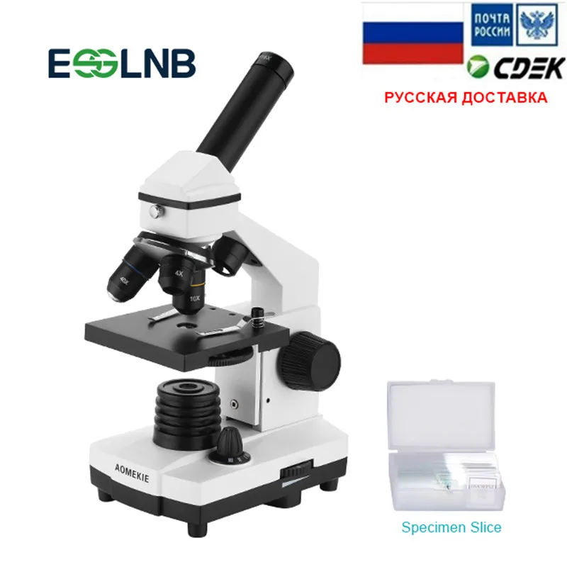 

64X-640X Professional Biological Microscope Up/Bottom LED Student Science Educational Lab Home Monocular Microscope