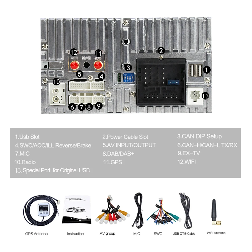 Najtaniej Eunavi 2 din Android 9 octa core 4GB 64GB samochodowy odtwarzacz dvd dla VW Passat CC Polo GOLF 5 6 Touran EOS T5 Sharan Jetta Tiguan radio gps DSP