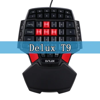 

Original Delux T9 Pro T9 Plus T9 Mechanical Keyboard One/Single USB Wired Hand LOL DOTA 2 Esport Gaming Keyboard RGB Brand New