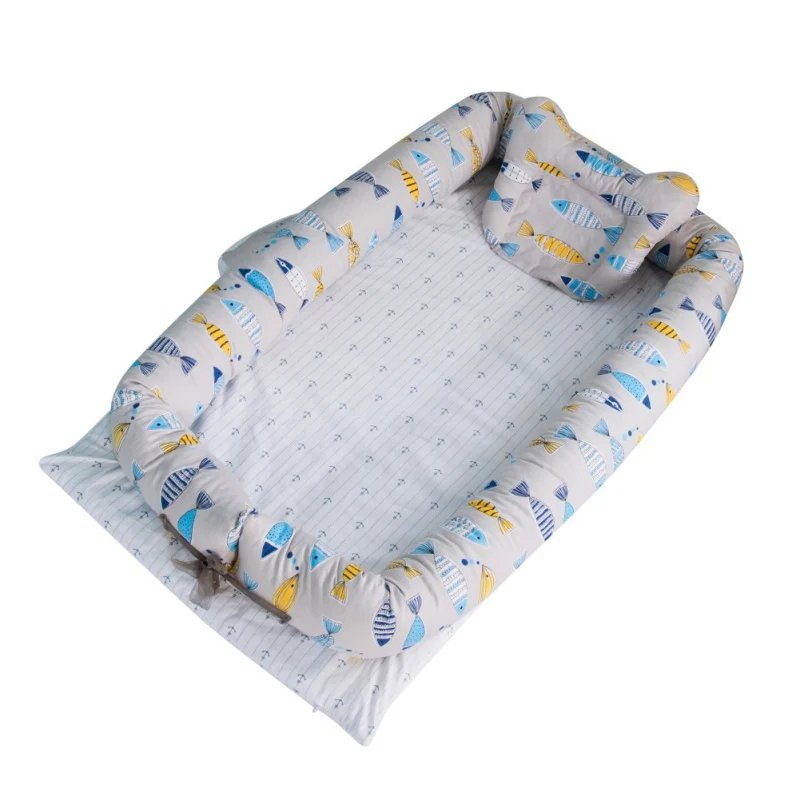 Детские постельные принадлежности милые матрасы детская кроватка для путешествий подушки для мебели хлопок - Цвет: Цвет: желтый