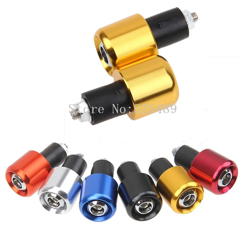 2x CNC Motorcycle 7 8 22mm Handlebar Grips Handle Bar End Plug For Yamaha R1 R3