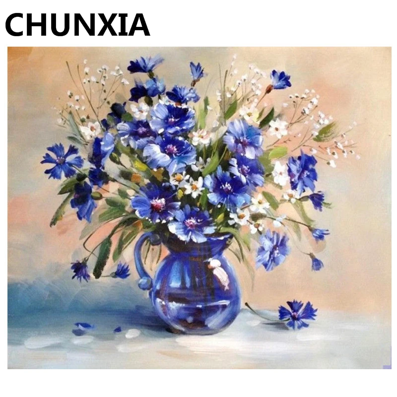 

CHUNXIA Painting By Numbers DIY Framed Oil Paint Pictures Wall Art Home Decor Unique Gift Y5121