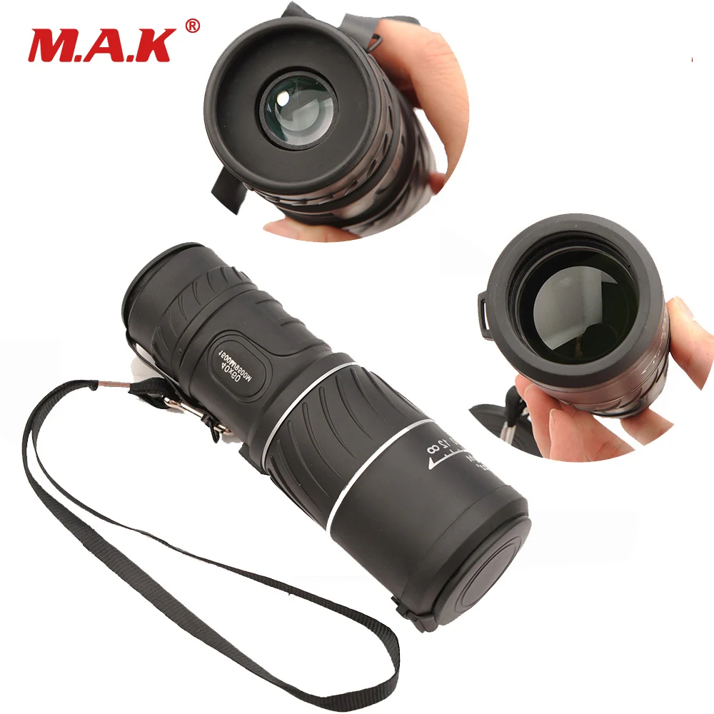 أحادي 40x60 قوية عالية الجودة التكبير كبيرة المحمولة HD منخفضة ضوء تليسكوب رؤية ليلية مناظير