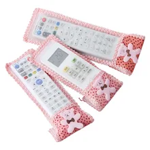 Дропшиппинг медведь ткань кружева ТВ кондиционер Дистанционное управление чехлы с бантом мешок пыли случае MDP66