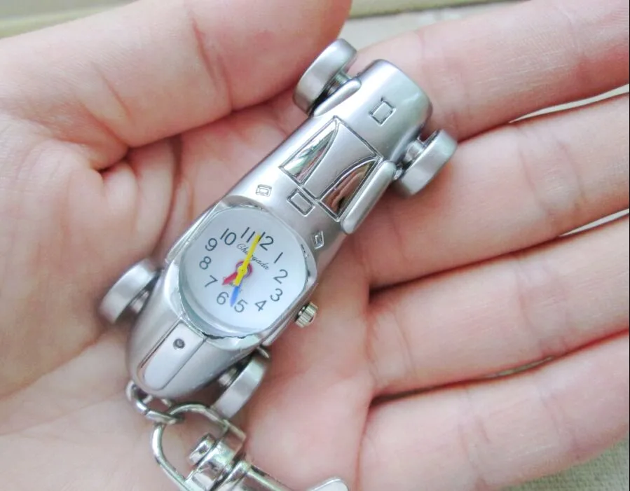 

new 1pcs Brand New Fashion Car Key Chain Ring Pocket Pendant Quartz Watch Y1458 Xmas Party Gift