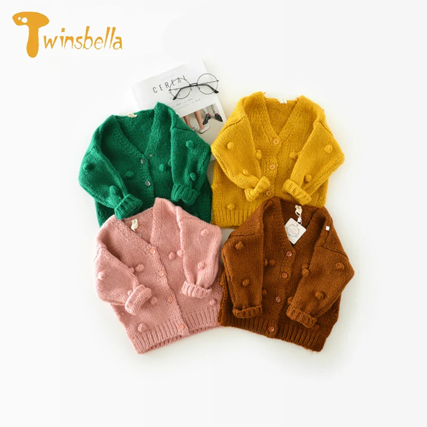 

Baby Girl Knit Cardigan Sweater Infant Button Down Woollen Sweater Baby Girl's Open Front Cardigan Toddler Spring Fall Outerwear