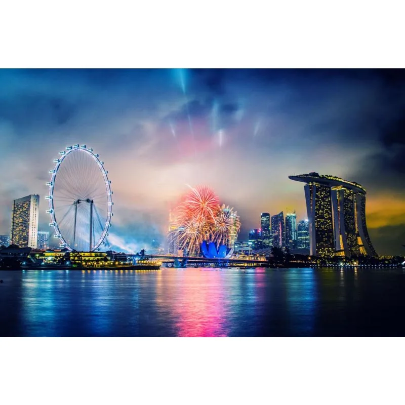 Singapore Canvas Fabric Cloth Poster Custom Art Canvas print