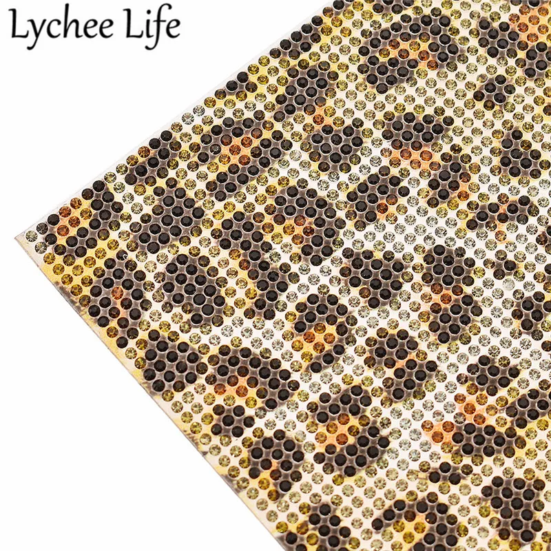 Личи Камуфляжный узор бриллиантовые наклейки красочные Leopard Cut Stick дрель DIY ручной