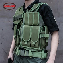 600D Wear-resisting Hunting Tactical Wargame Equipment tactics Military Molle Multifunctional Outdoor Adjustable Camo Hunt Vest 600d military tactical molle unisex clay dragon tactical belt durable canvas hunting material outdoor utility accessories