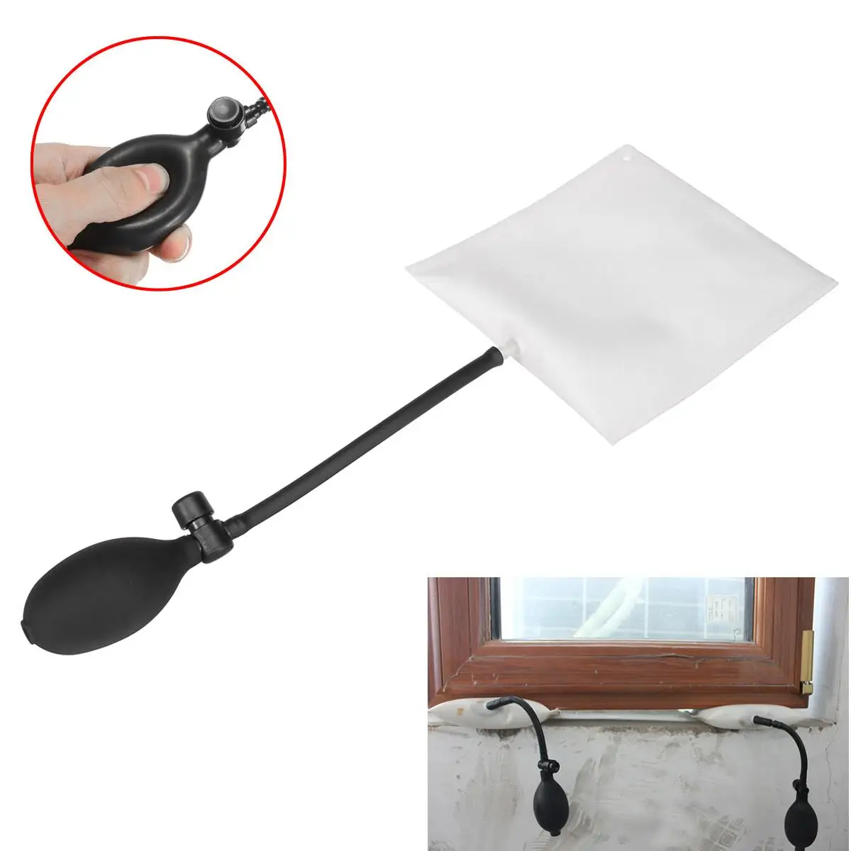 

Airs Pump Wedges Alignment Inflatable Bags Pry Bar Shim Air Cushioned Powerful Hand Auto Repair Unlock Tools Home Universal Use