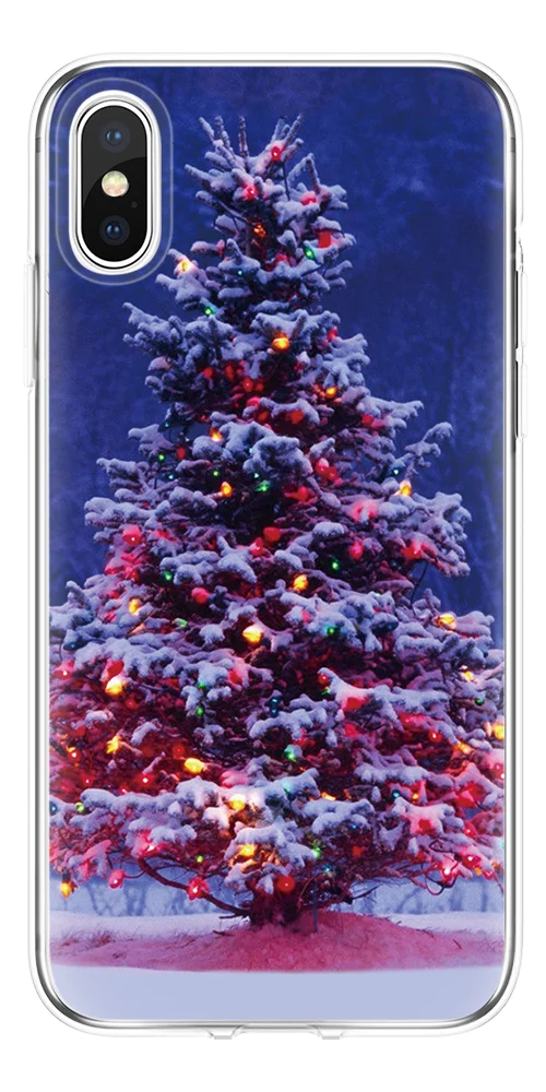 Рождественский чехол из ТПУ для iPhone XR 11 Pro XS MAX X 4 4S 5S 5C SE 6 6S 7 8 Plus 5|Бамперы| |