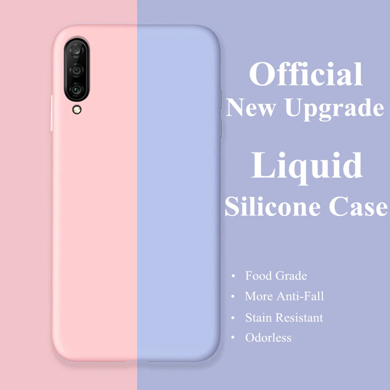 Мягкий чехол из жидкого силикона для SamSung Galaxy S8 S9 S10 Plus S10E M10 M20 A70 задняя крышка A10 A20