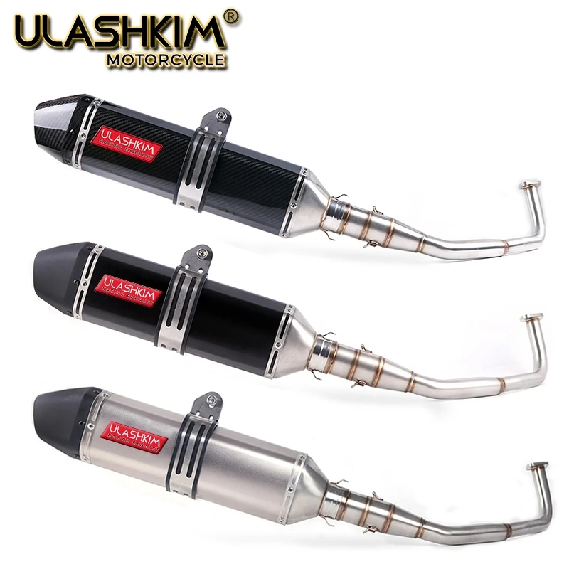 

SH125 SH150i Motorcycle Exhaust Slip On Full System Modified Front Middle Link Pipe Muffler Escape For Honda SH150 SH150I sh125i