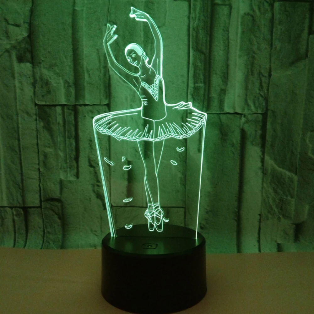 

3D LED Night Light with 7 Colors Light for Home Decoration Lamp Amazing Visualization Optical Illusion Lamp
