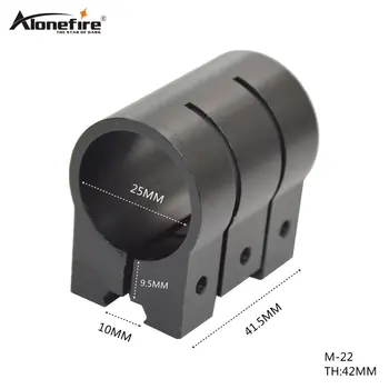 

AloneFire M-22 25.4mm Ring Tactical Laser Scope Sight Weaver Picatinny 11mm Rail Rifle Mounts