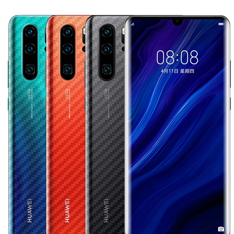 3D карбоновая пленка для телефона наклейка для HUAWEI P30 Pro P20 Lite mate 20X20 Pro HONOR 8X9 10 Lite V10