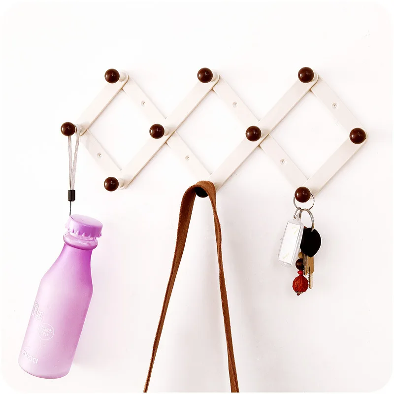 1pc Creative Rhombic Telescopic Hooks Hanging Hook Door Holder Hook Bag