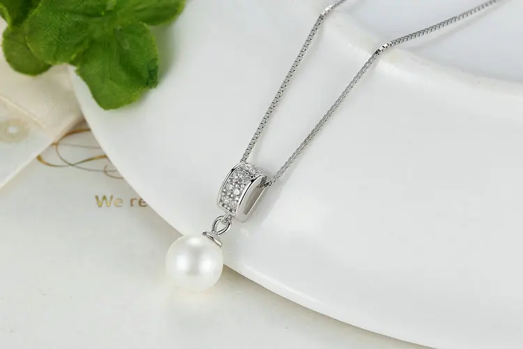 Горячая Распродажа 925 пробы серебряные свадебные ожерелья с подвесками для женщин женские ювелирные изделия подарок для жены CQN030