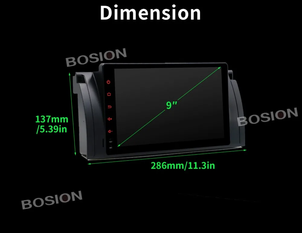 Best Bosion Car Multimedia Player Android 9 GPS Stereo System For BMW/E39/E53 ROM 32GB Wifi FM AM Radio dvd automotivo canbus camera 3