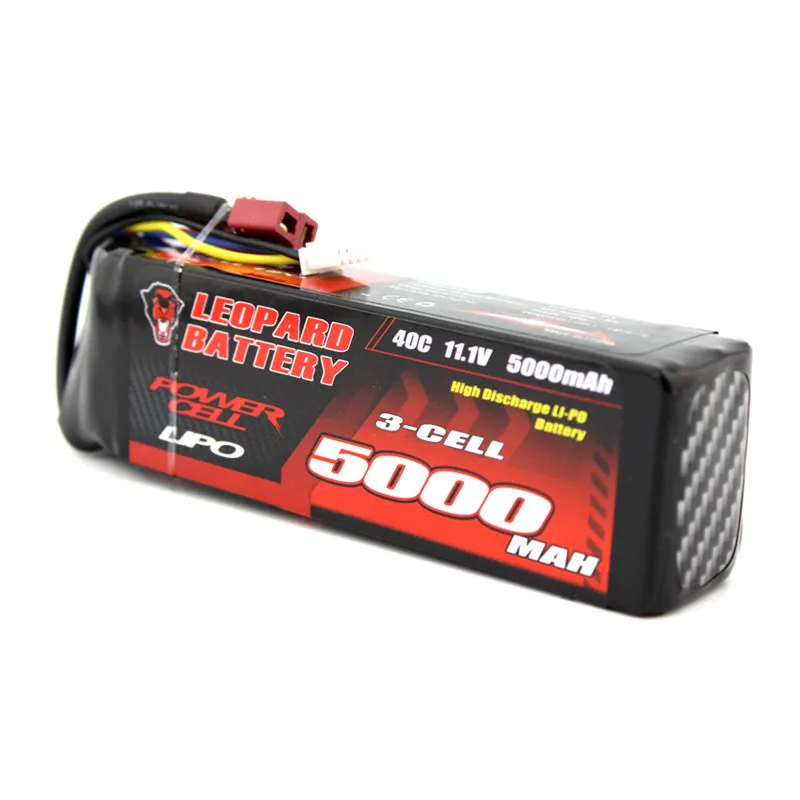 LEOPARD power 11,1 V 5000mAh 40C 3S T вилка перезаряжаемая Lipo батарея для 1:8 1:10 RC автомобилей