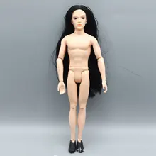 Neue Lange Haar 14 Bewegliche Gelenk Freund Ken Puppen Mit Nackt Körper Männliche Puppe Körper DIY Spielzeug Für Mädchen geschenke