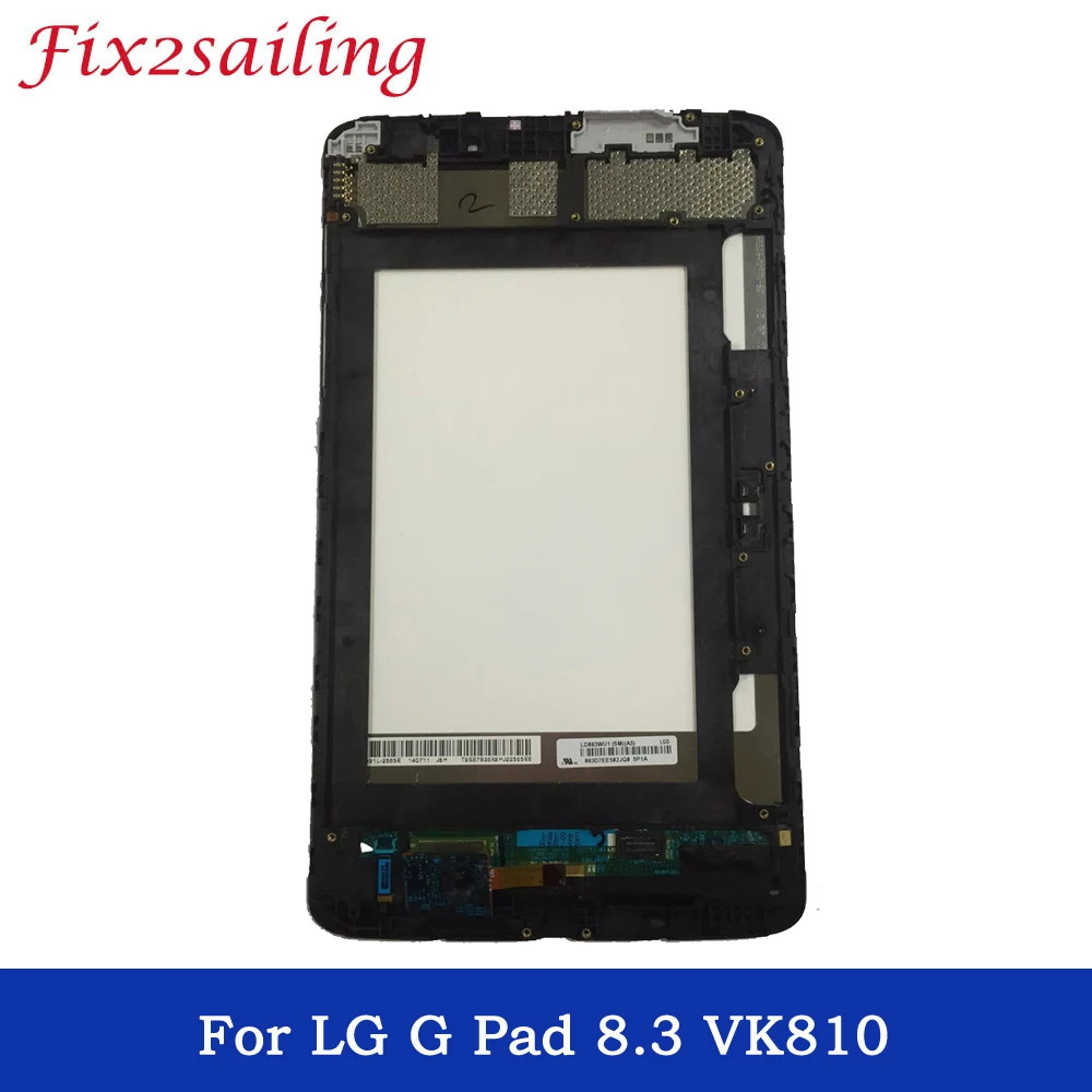 

100% Tested Working LCDS For LG G Pad 8.3 VK810 LCD Display Touch Screen with frame Digitizer Assembly Replacement Free Shipping