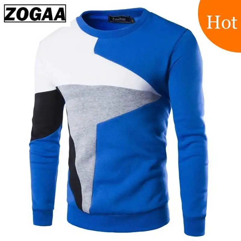 

ZOGAA 2019 Sweaters Men New Fashion Casual O-Neck Slim Cotton Knit Quality Mens Sweaters Pullovers Men Brand Clothing Size