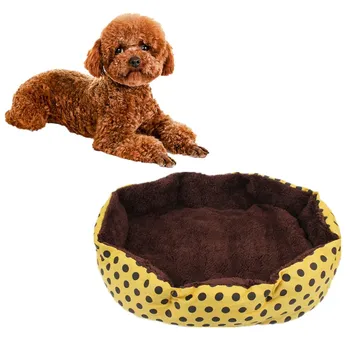 

1Pcs HOT Pet Puppy Dot Pattern Bed Cat Pet Nest Unique Soft Pet Sleeping Mat Winter Warm Pet Sofa Dog Cat House
