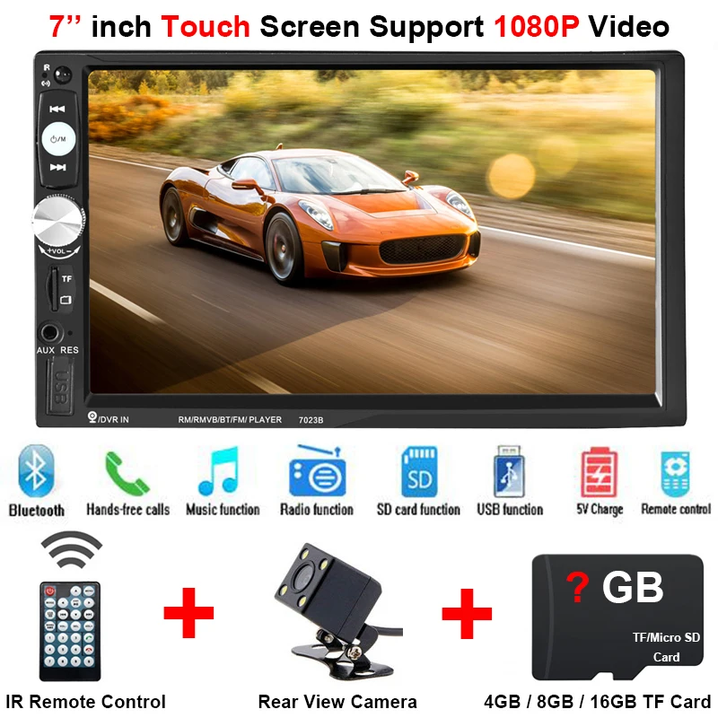 

Auto Car Central Multimedia Multimidia 2din 2 Din Touch 7'' Screen Autoradio Bluetooth Radio Music MP5 Video Player Mirror Link