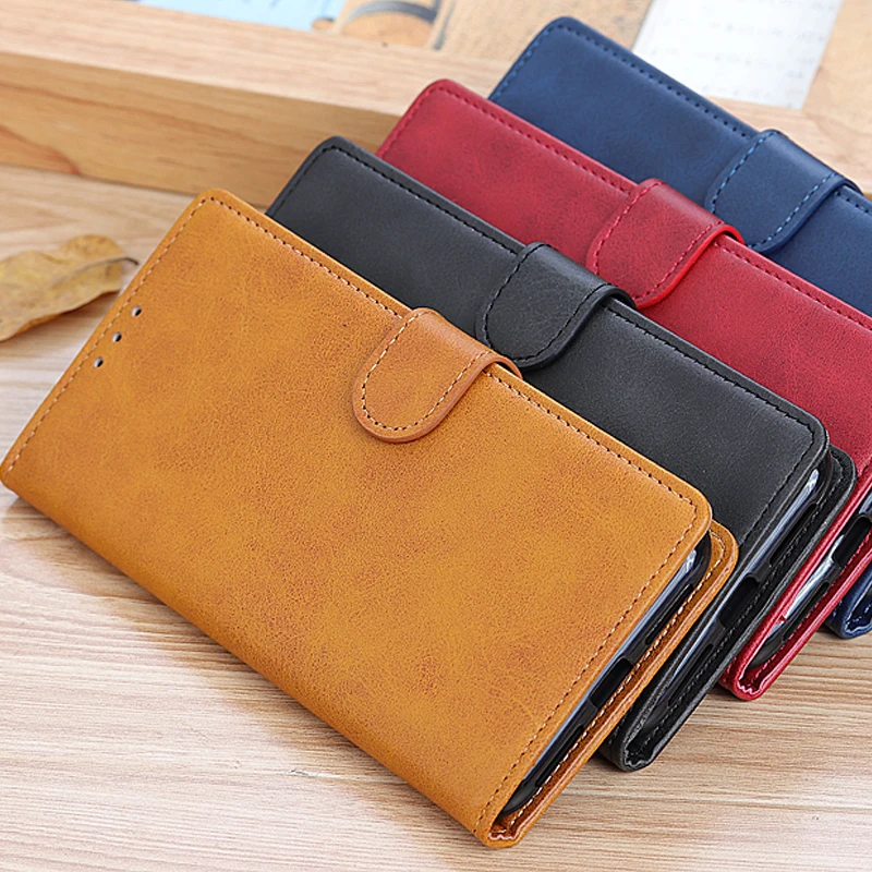 

Leather Case for Xiaomi Black Shark 2 Vintage Wallet Folding Flip Case with Kickstand Card Holder Protective Cover