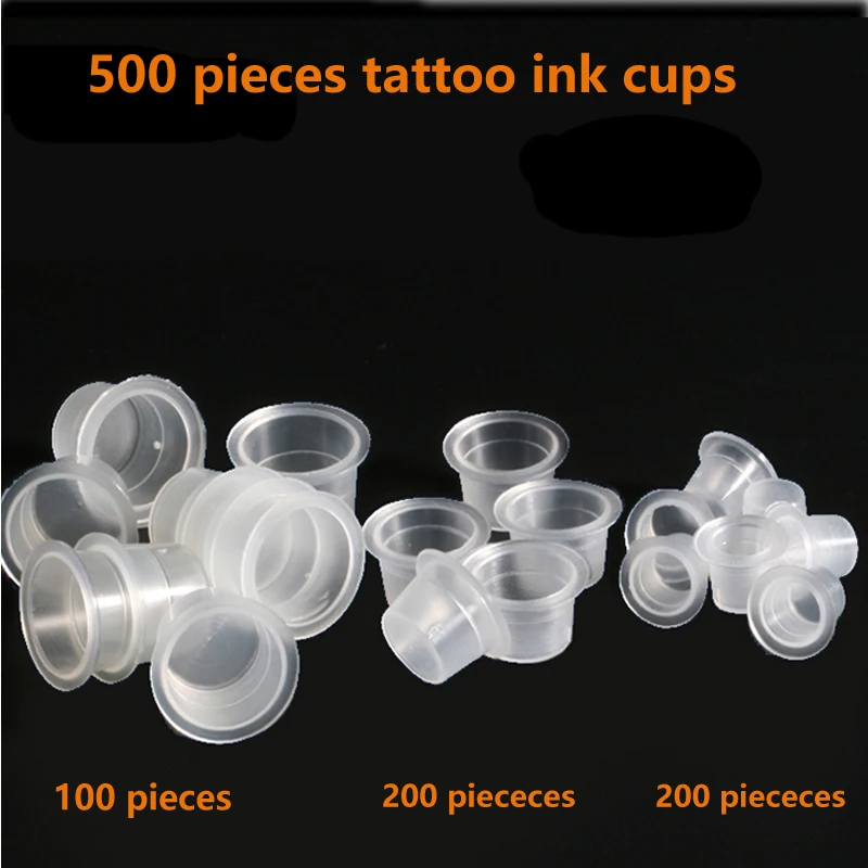 

Multi Size pigment cup mixed use 9mm/12mm/15mm Container Plastic Holder Tattoo Accessories Supplies For Body Art Ink Cup