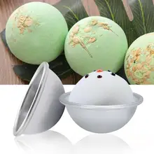 1 шт. полукруглый для ванной бомба плесень соль 3D мяч выпечки Творческий алюминий сплав DIY мыло ручной работы для товары