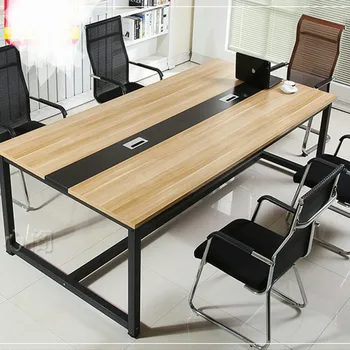 

Conference Table Office Furniture Commercial Furniture wood+metal office tables office desk multi size wholesale 240*120*74cm