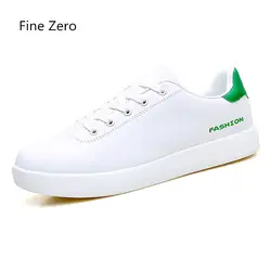 Мужской классический белый кроссовки Для мужчин большие размеры Скейтбординг обувь весна-осень Для мужчин s спортивная обувь кружева с
