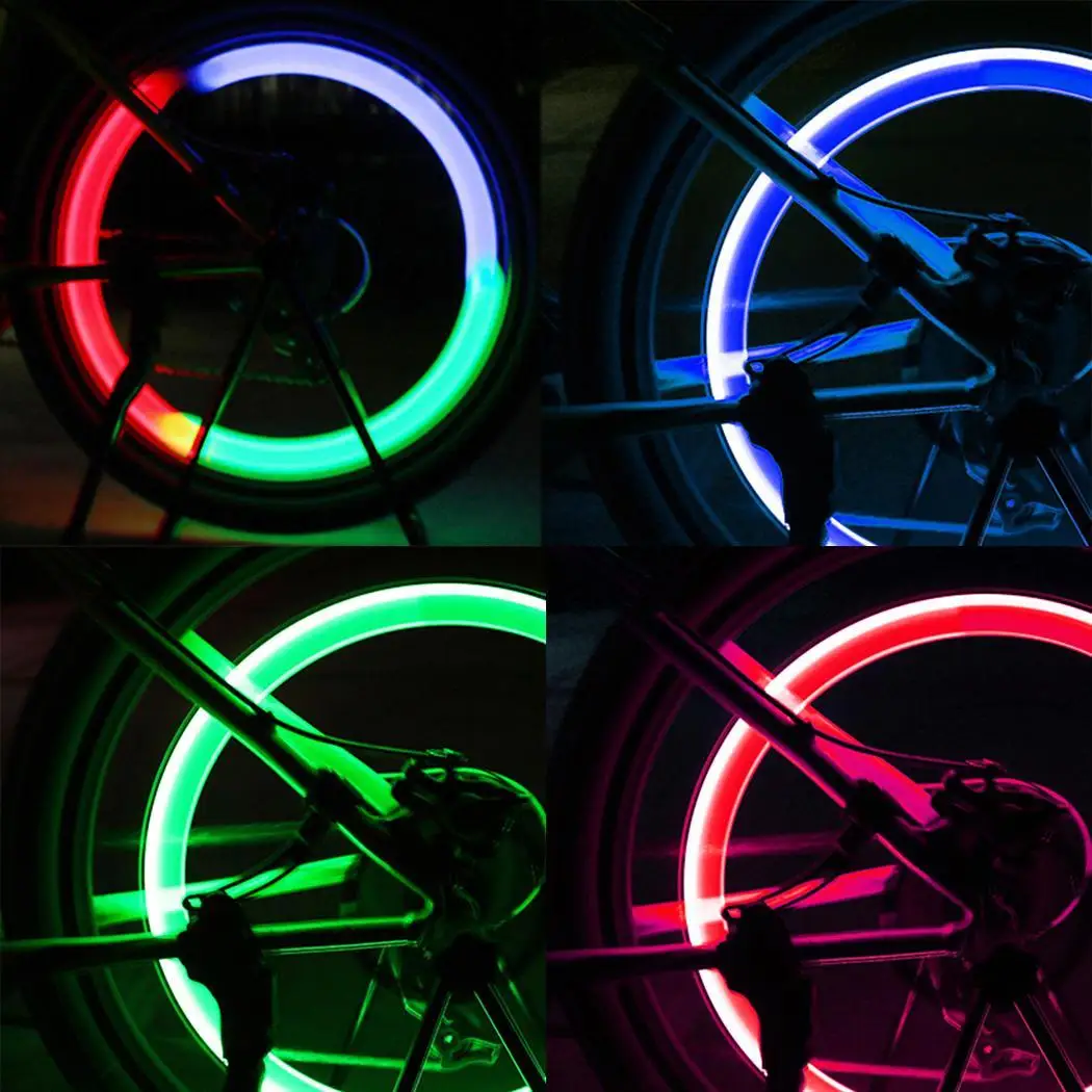 

New Fancy Flashing LED Bike Bicycle Cycling Wheel Wire Tyre Bright Spoke Light Lamp