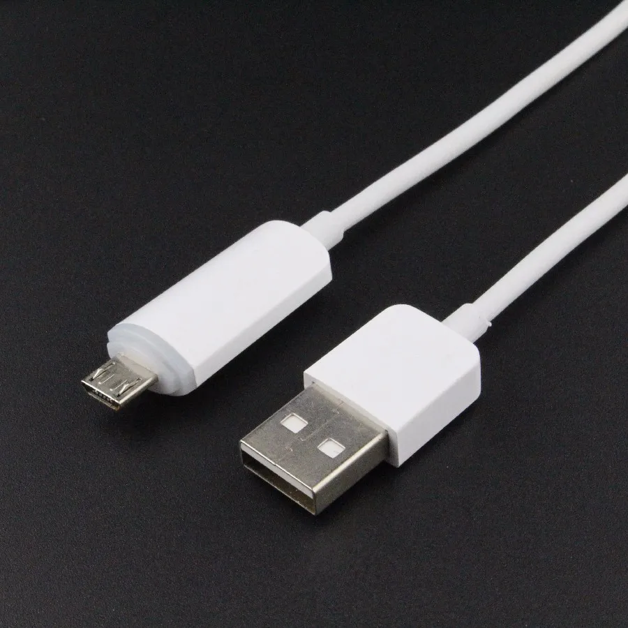 Горячая Распродажа COOLSELL New II 1 м 3 фута(2 м 6 футов) Micro USB 2,0 Дата-кабель светодиодный кабель для быстрой зарядки и синхронизации питания высокого качества-черный, белый