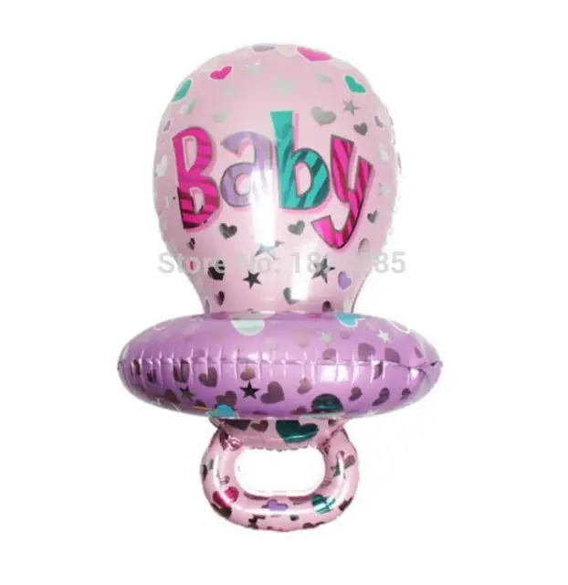 Buy NEW large size Baby pacifier Foil balloons baby shower decoration Helium