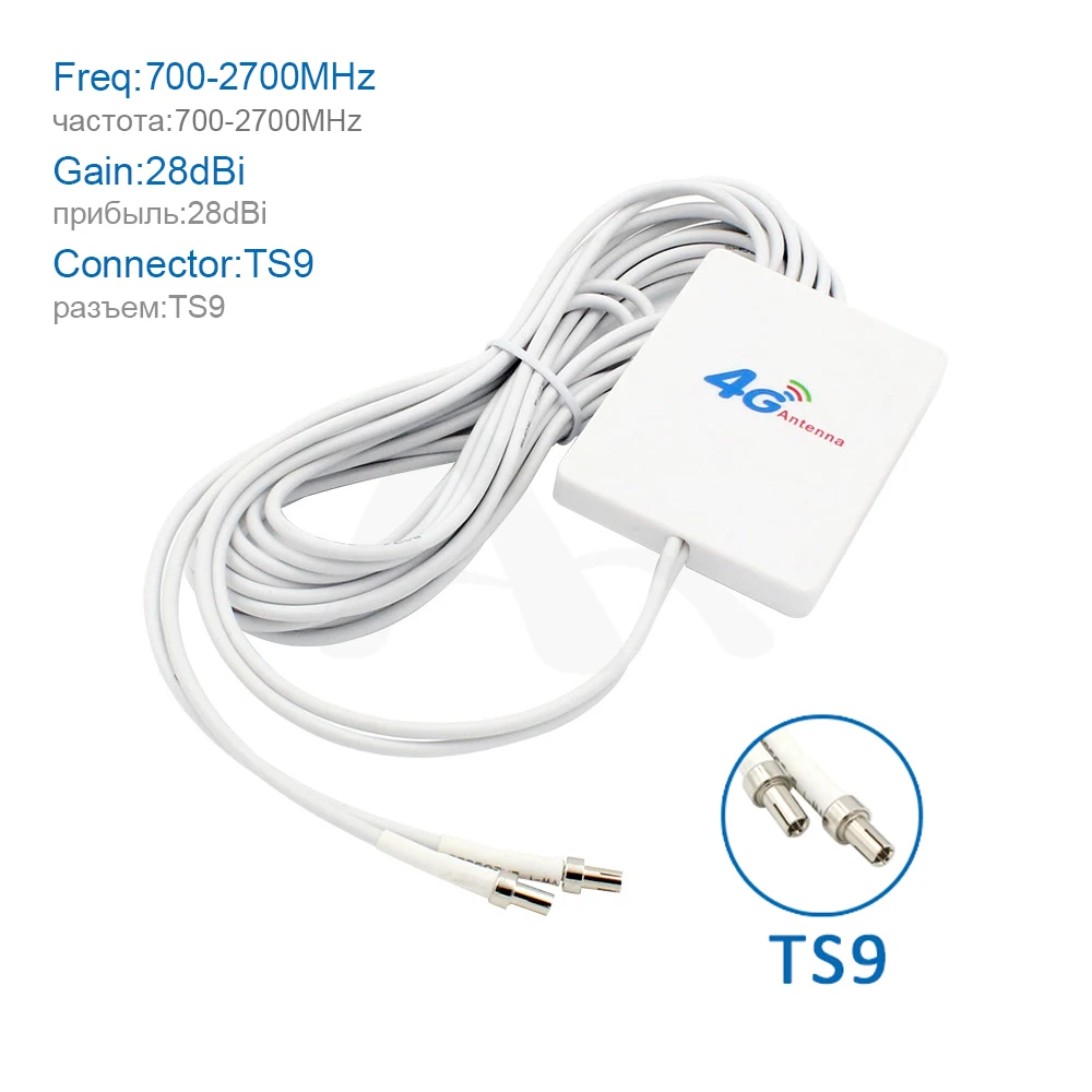 Купить ts9 разъем разъем 4 г сети LTE Panel Television antenna двойной ...