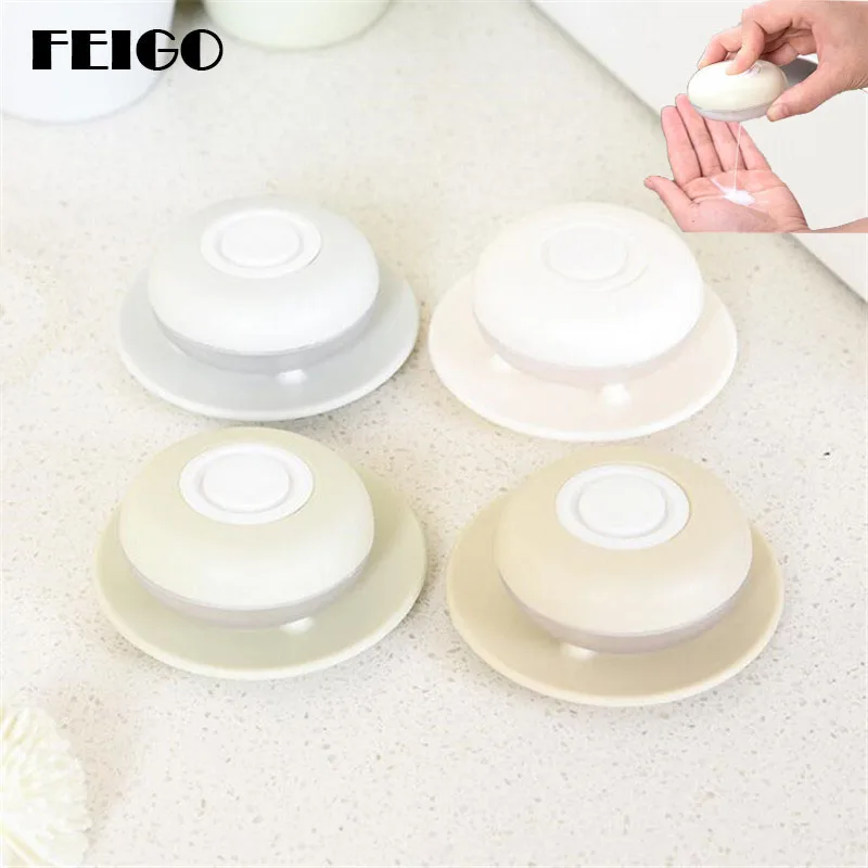 

FEIGO 1Pcs New Portable Soap Dispenser Jars Empty Cosmetic Container Face Cream Lotion Bottles Travel Beauty Refillable Box F562