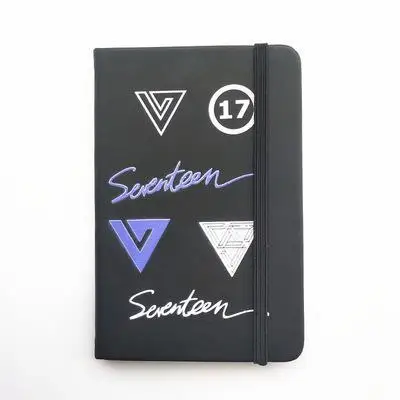 Blackpink Twice Got7 Wanna One Seventeen записная книжка из искусственной кожи, школьные принадлежности, записная книжка с героями мультфильмов, блокноты для заметок, подарок Kpop, новинка, K-pop - Цвет: SEVENTEEN