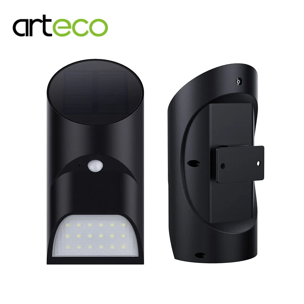 

Motion Sensor Solar Light 9LEDs 3 Level Brightness Bamboo style Solar Lamp Waterproof Outdoor Garden Wall Light