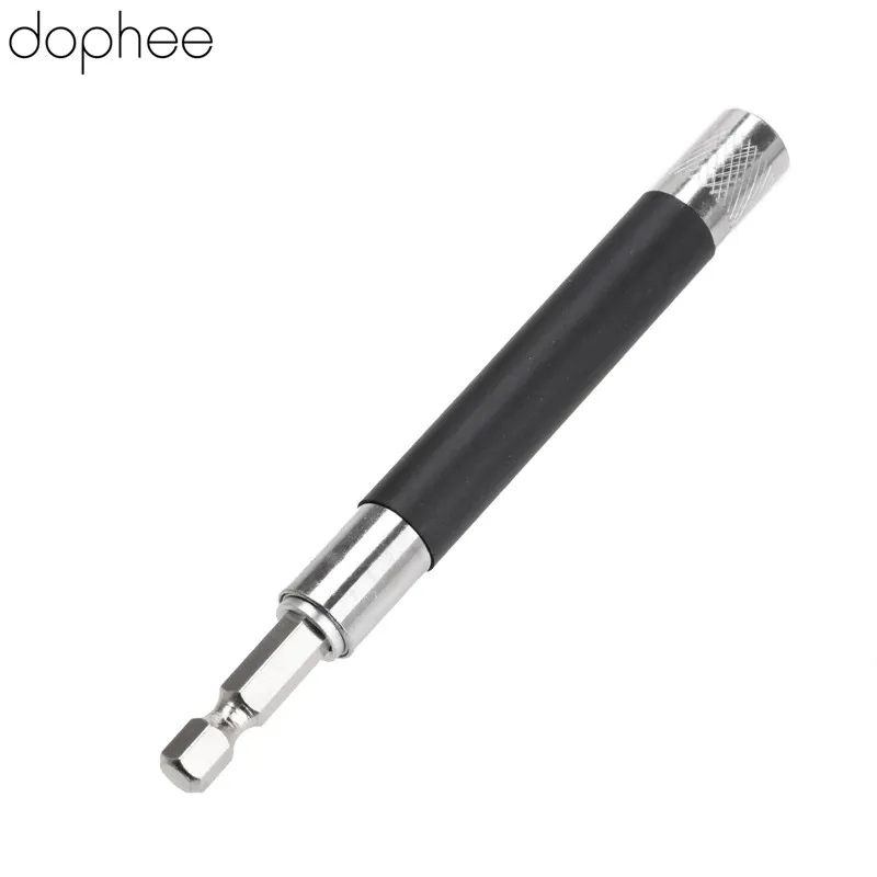 

dophee 120mm Magnetic Flexible Socket Extension Bar 1/4" Hex Shank Extension Connecting Rod Hex Tool Extension Adapter Tools 1PC