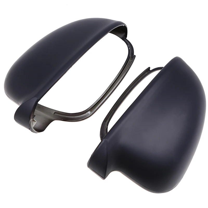 POSSBAY Car Rearview Mirror Cover Trim Driver Side Matte Black for VW