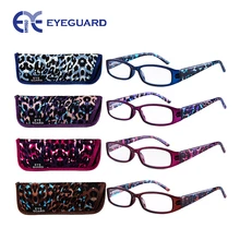 Очки для чтения EYEGUARD 4 пары качественные весенние шарниры стильные леопардовые дизайнерские женские очки для чтения 4 цвета