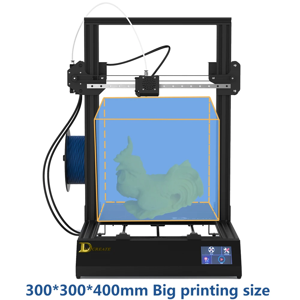 

Big printing size 300*300*400mm DMSCREATE DPX 3D printer kit Metal structure high precision DIY KITS