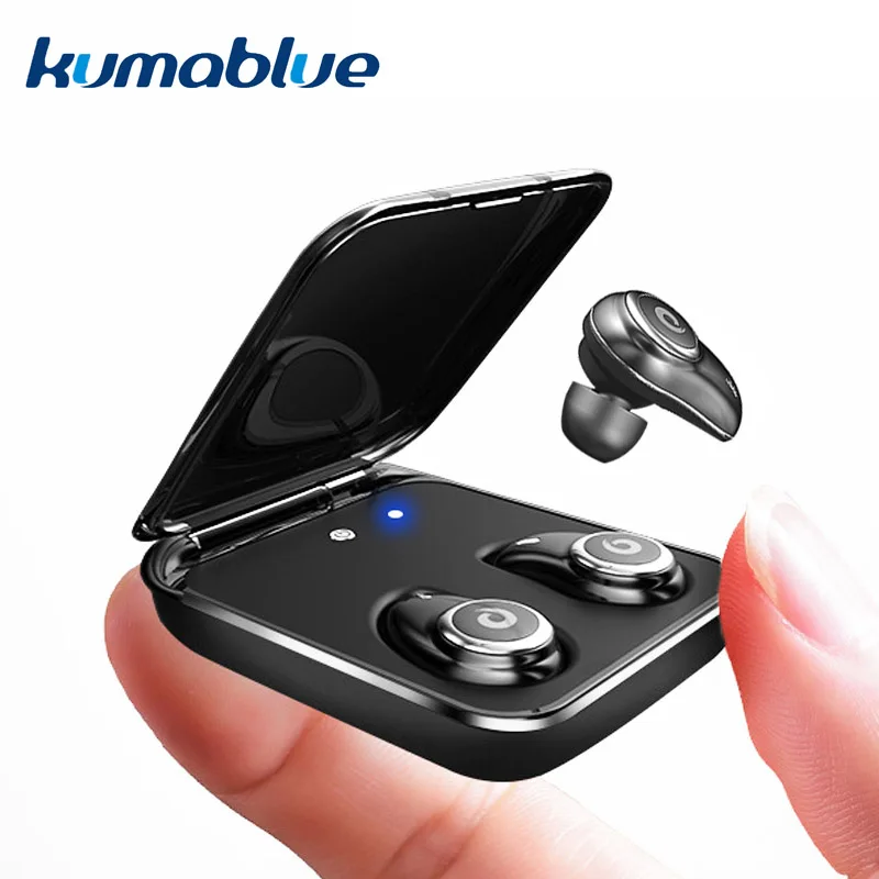 

Mini Bluetooth Earphones True Wireless EarBuds IPX7 Waterproof Stereo Headset 2000mAh Power Bank Phone Charge For iPhone 6 7