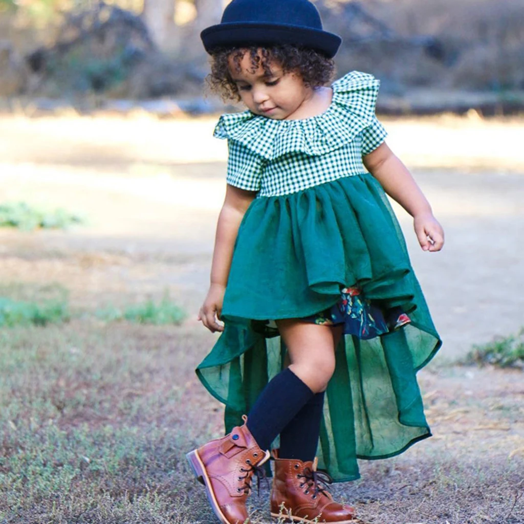 

New Girl Dress European American Baby girl white hollowed straps top infant toddler summer fashion sleeveless tuxedo dress JSX